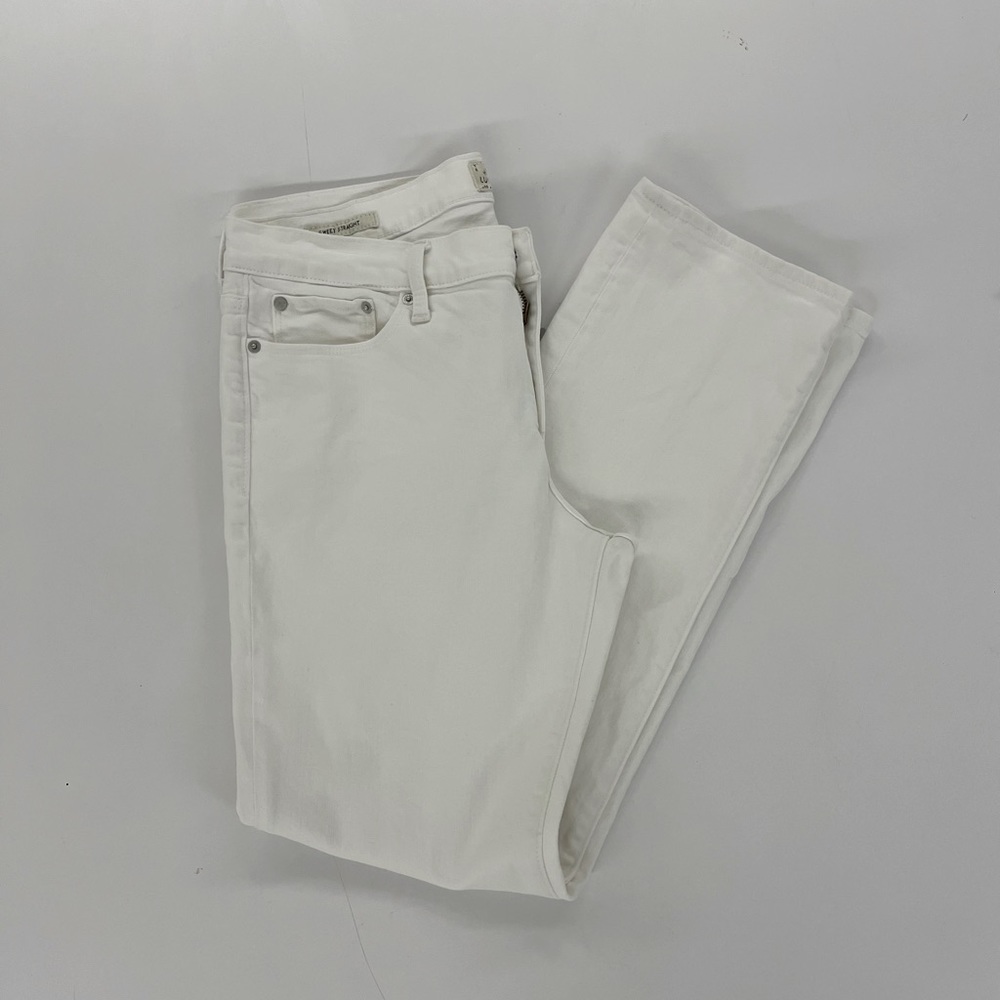 Lucky Brand Sweet Straight white jeans